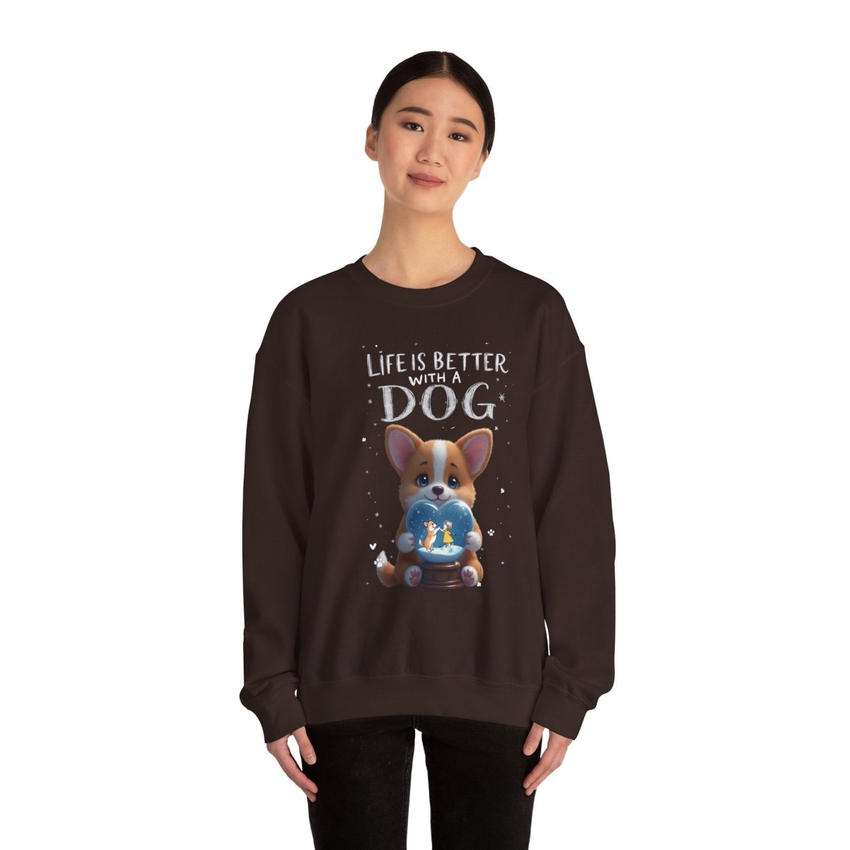 Crewneck Sweatshirt - Corgi Lovers Life is Better With a Dog - Buy That Thang