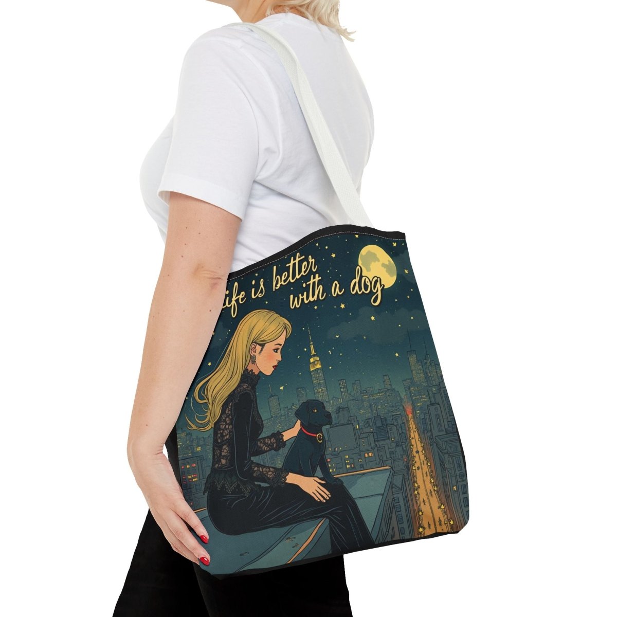 Dog Lover Tote Bag - Life is Better with a Dog 2 - Buy That Thang