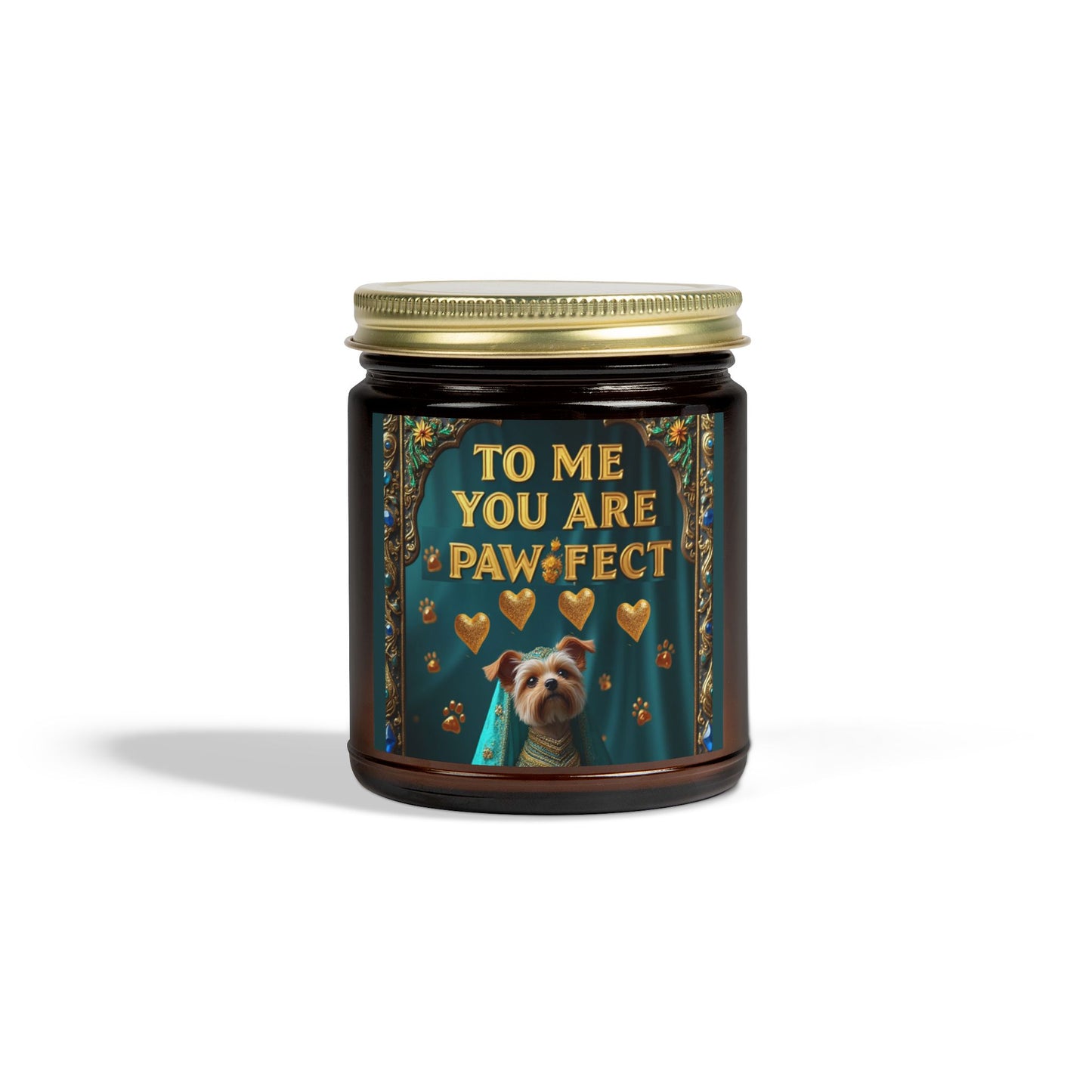 Candle, Pawfect Coconut Apricot Wax Scented Candle (4oz, 9oz)