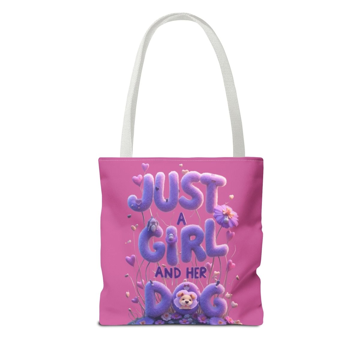 Dog Lover Tote Bag - Just a Girl and Her Dog Design - Buy That Thang