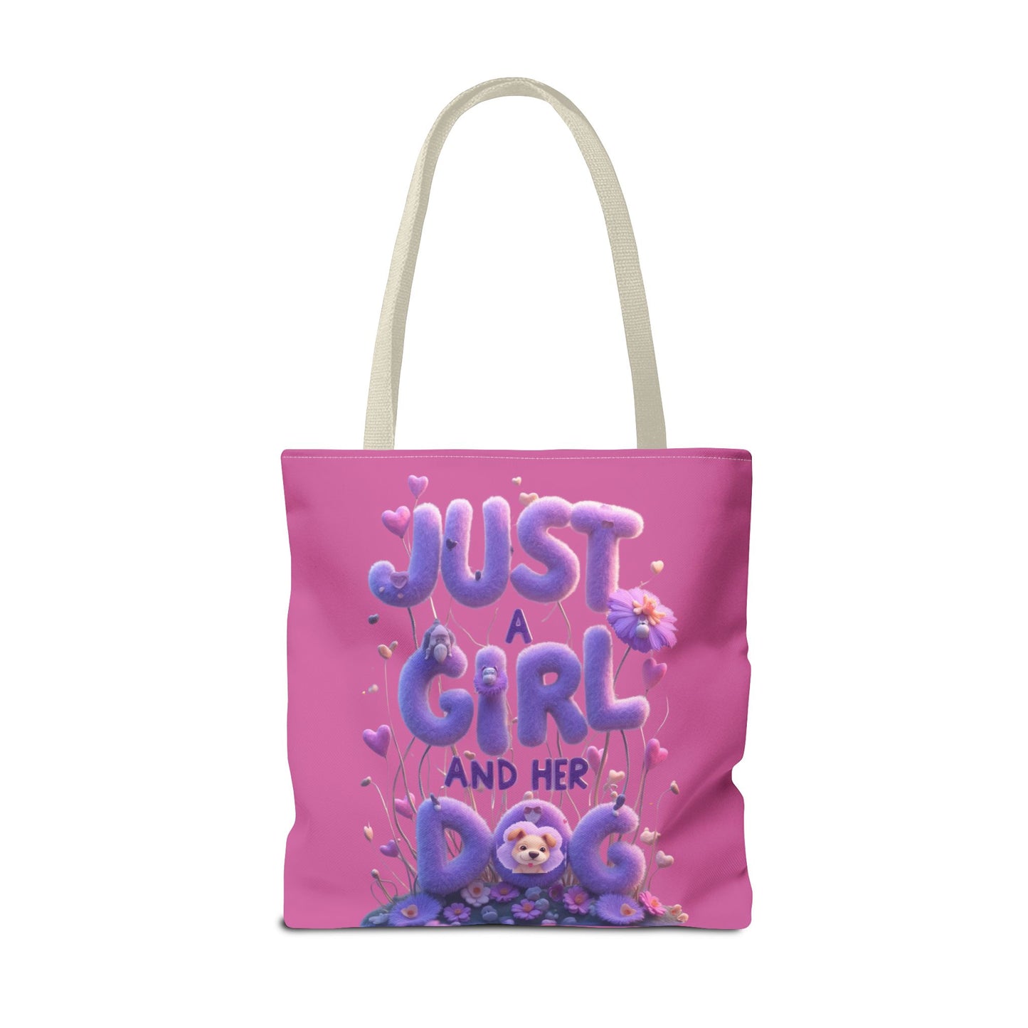 Dog Lover Tote Bag - Just a Girl and Her Dog Design - Buy That Thang