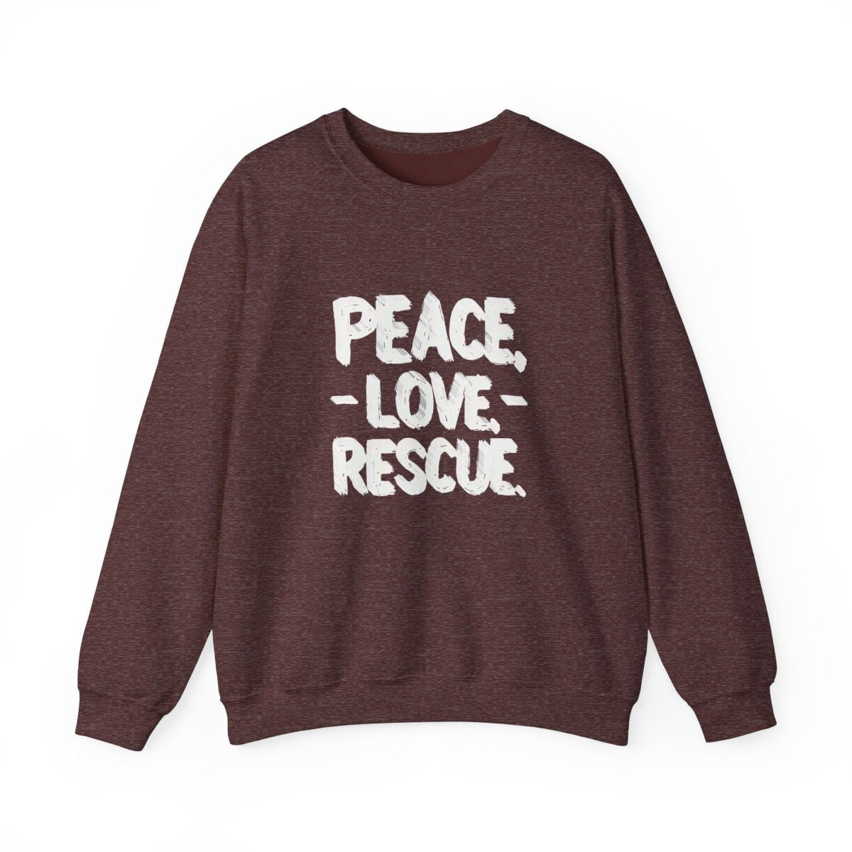 Sweatshirt Peace Love Rescue - Buy That Thang