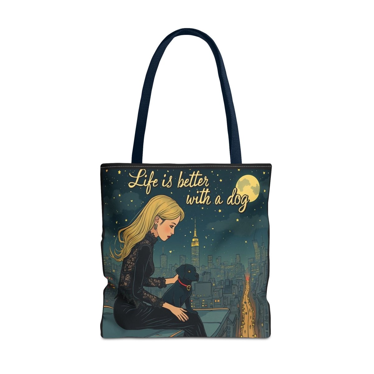 Dog Lover Tote Bag - Life is Better with a Dog 2 - Buy That Thang