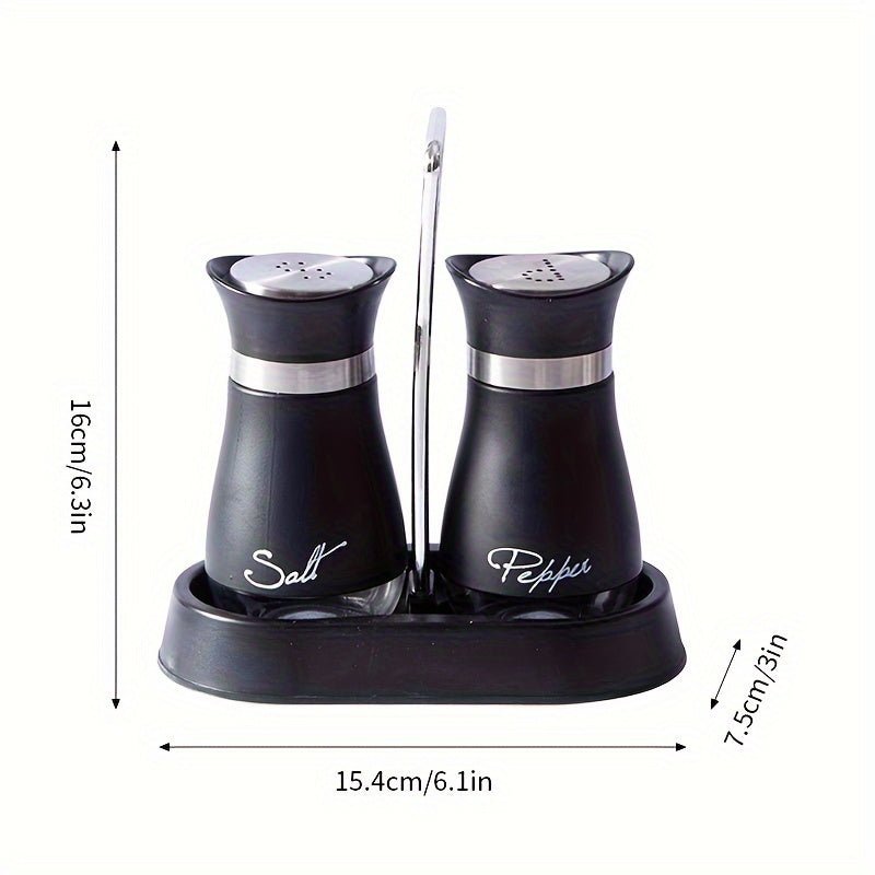2pcs Glass Spice Jar Set for Holding Pepper, Salt And Other Spices - Perfect for Kitchen Seasoning And Storage - Buy That Thang