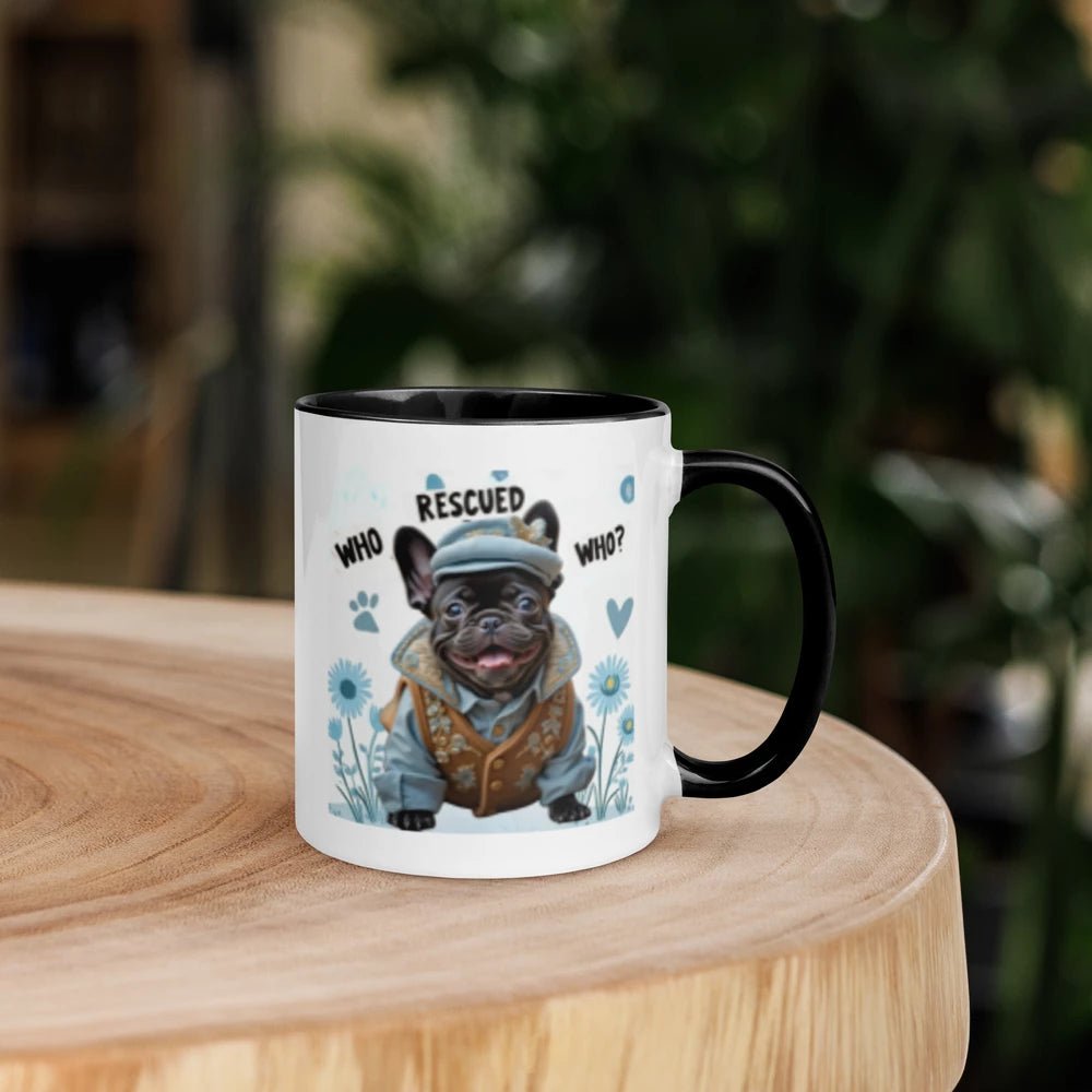 White Ceramic Mug with Color Inside - Buy That Thang
