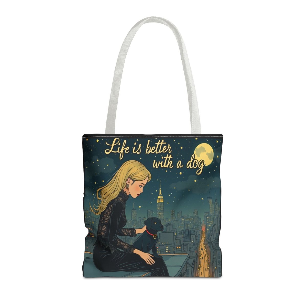 Dog Lover Tote Bag - Life is Better with a Dog 2 - Buy That Thang