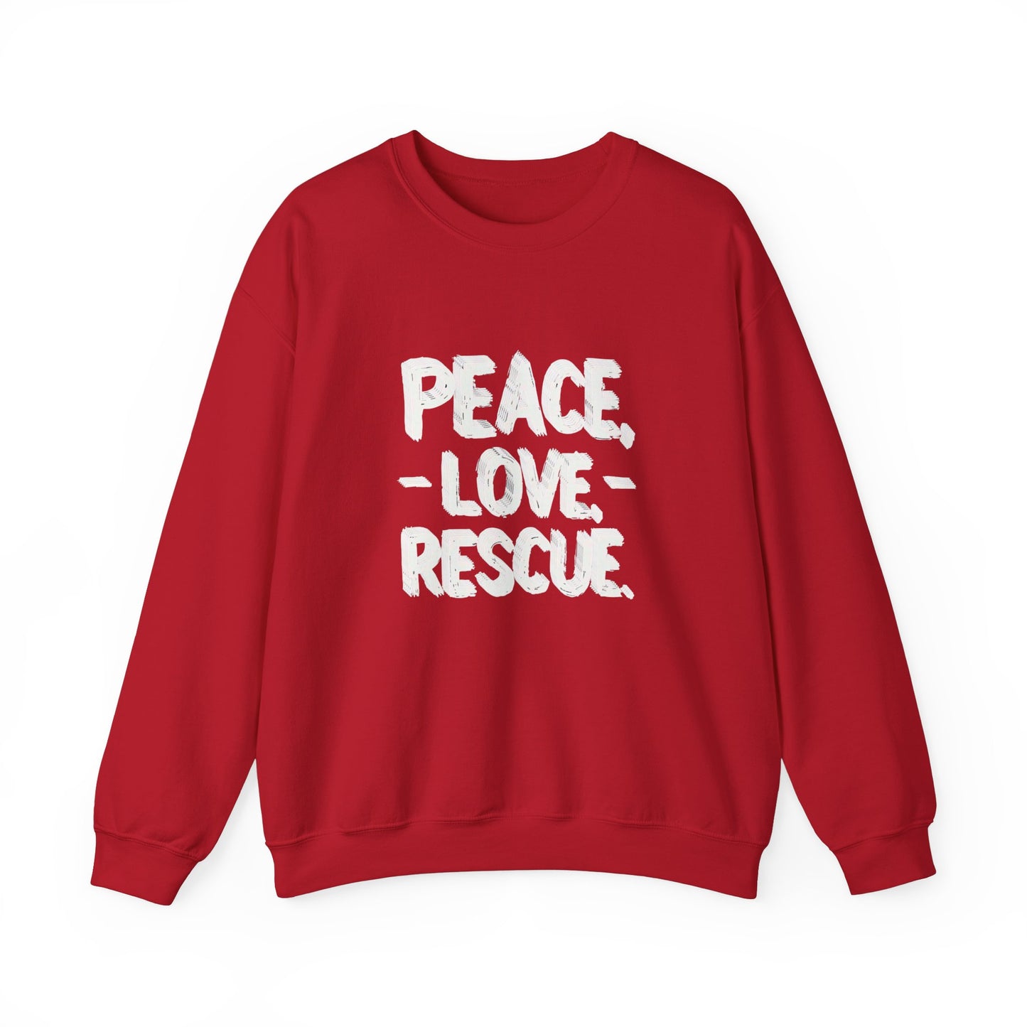 Sweatshirt Peace Love Rescue - Buy That Thang
