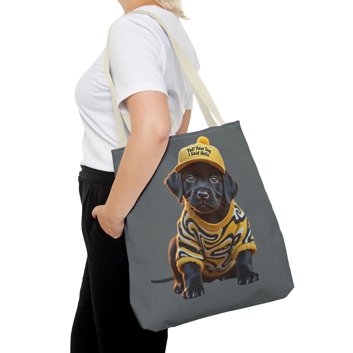 Dog Lover Tote Bag - Tell Your Dog That I Said HI