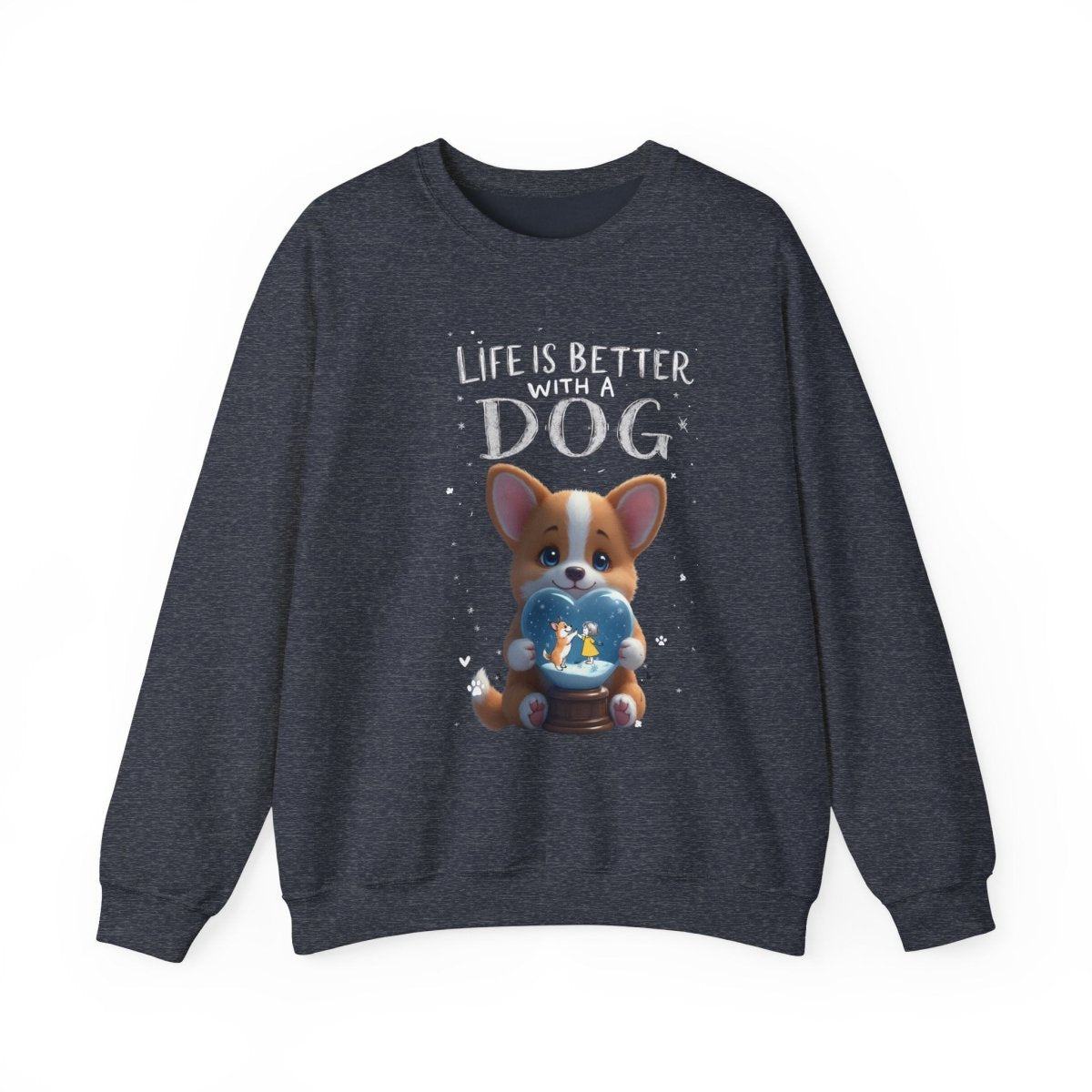 Crewneck Sweatshirt - Corgi Lovers Life is Better With a Dog - Buy That Thang