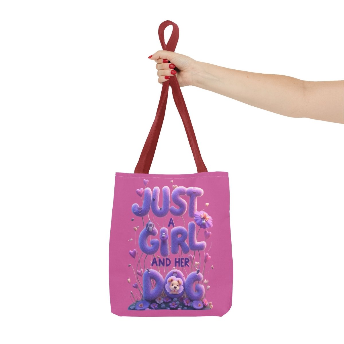 Dog Lover Tote Bag - Just a Girl and Her Dog Design - Buy That Thang