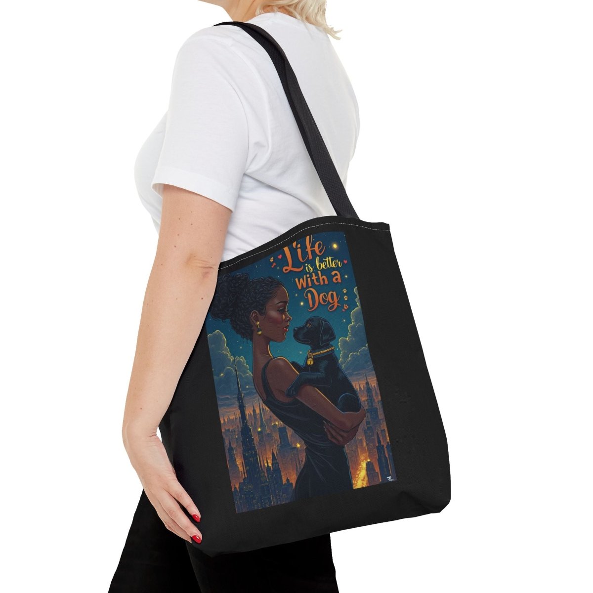 Dog Lover Tote Bag - Life with a Dog is Better - Buy That Thang
