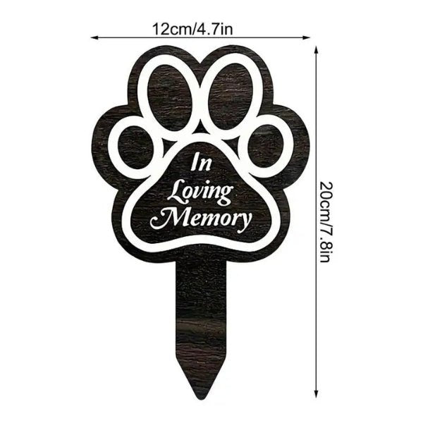 Memorial Pet Grave Marker – Outdoor Garden Cemetery Stake for Dog & Cat Loss - Buy That Thang