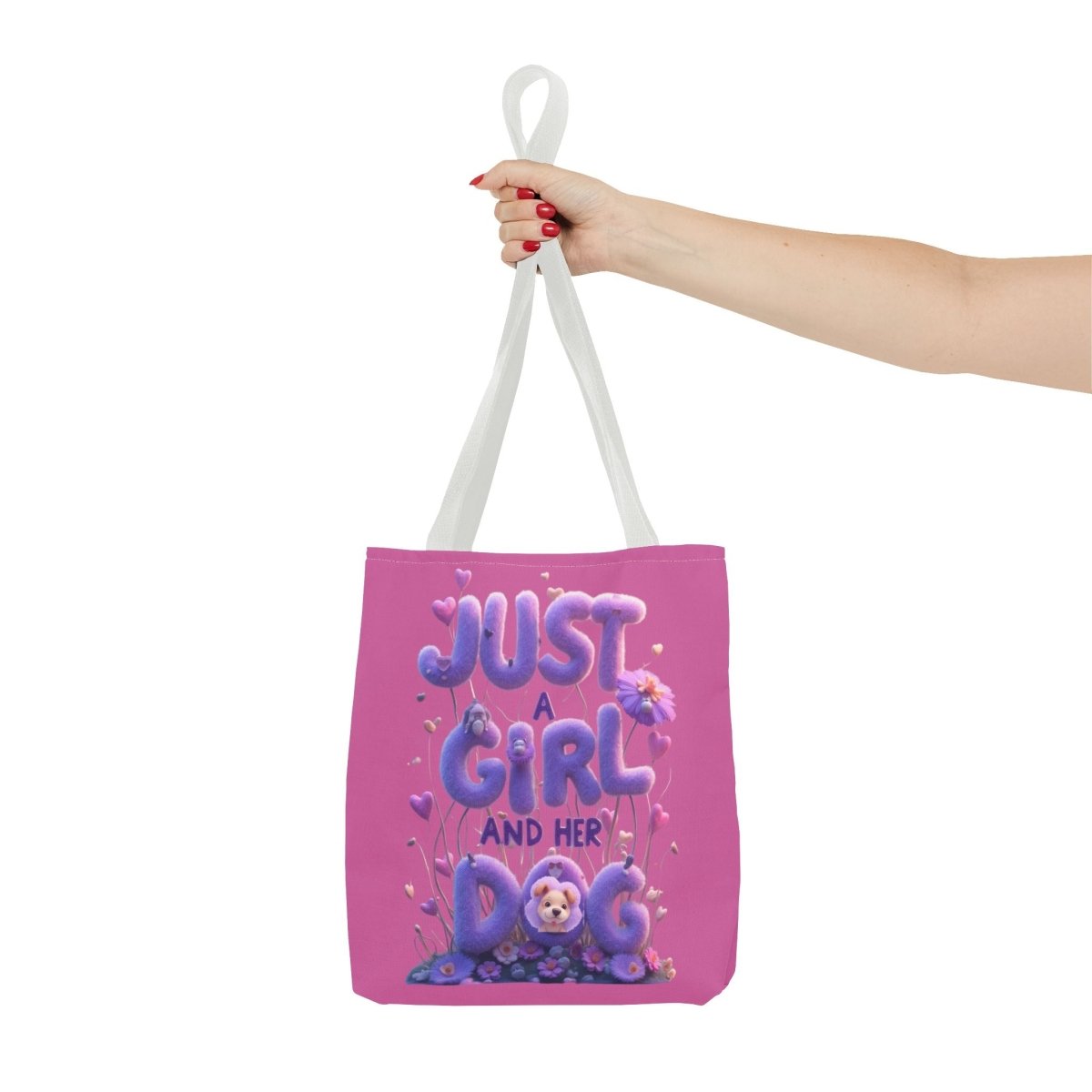 Dog Lover Tote Bag - Just a Girl and Her Dog Design - Buy That Thang