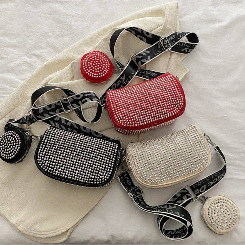 Rhinestone Shoulder Bag With Small Purse Fashion Crossbody Bag For Women Designer Bags