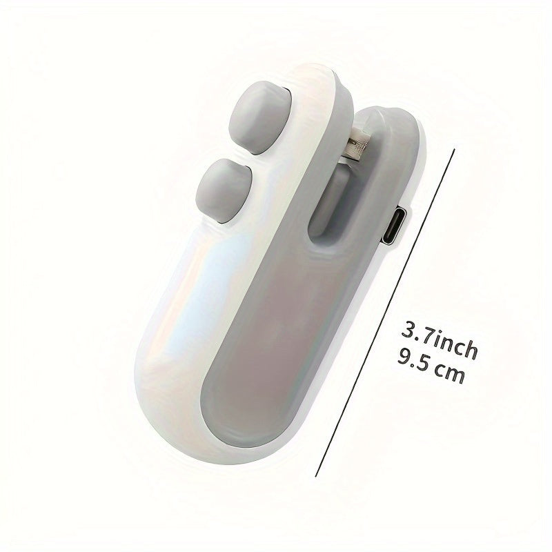 kitchen items Mini Bag Sealer, 2025 2-in-1 USB-C Rechargeable Snack Bag Sealer, Magnetic Food Sealer with Cut Bag Sealer Handheld Heat Sealer for Plastic Snack Bags Fresh