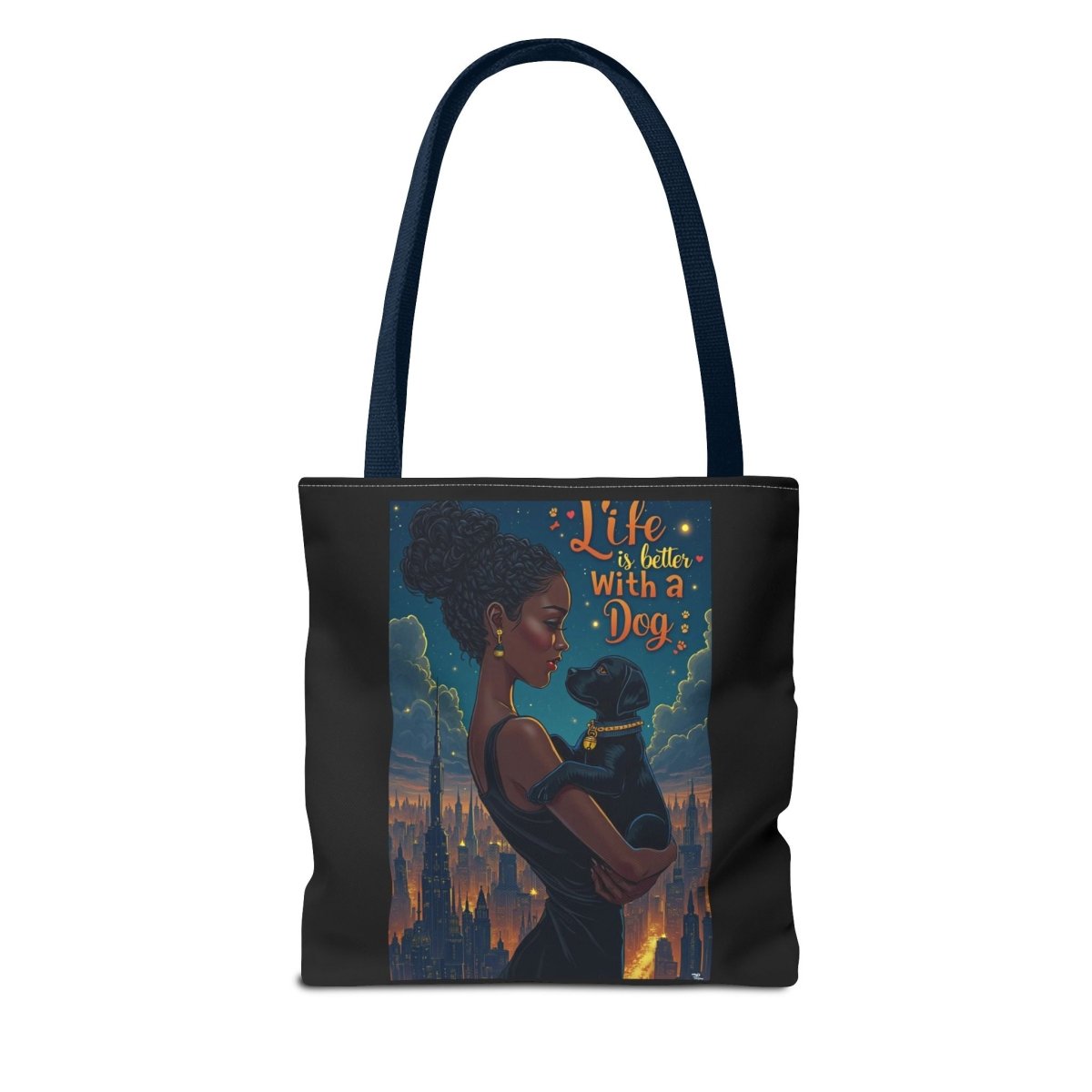 Dog Lover Tote Bag - Life with a Dog is Better - Buy That Thang