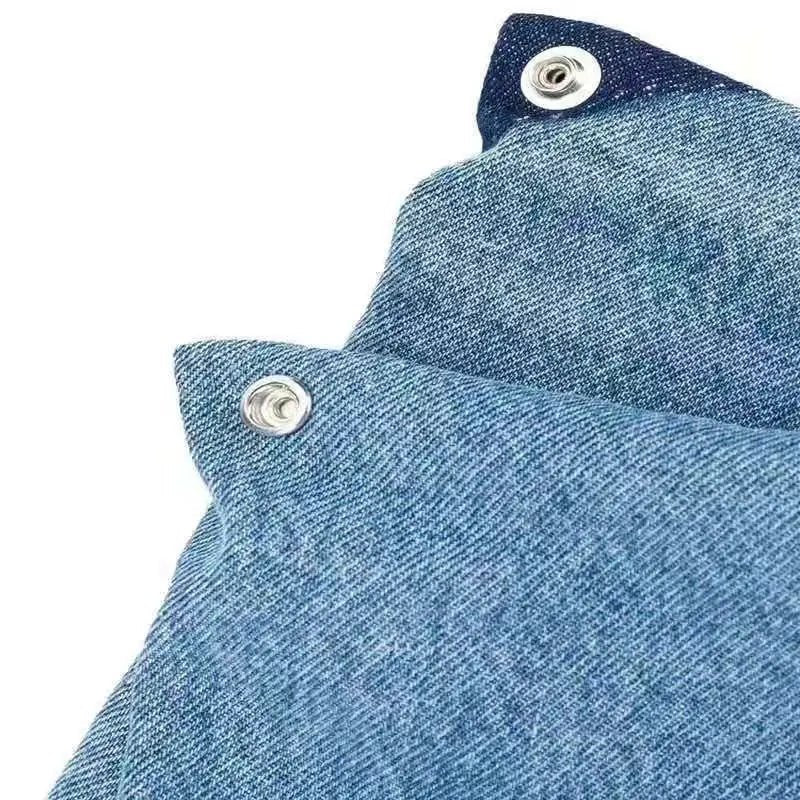 Ins Unisex Portable Tote Bag Adult Denim Cloth Bag Niche Design New Fashion Large Capacity Commuting Shoulder Bag - Buy That Thang