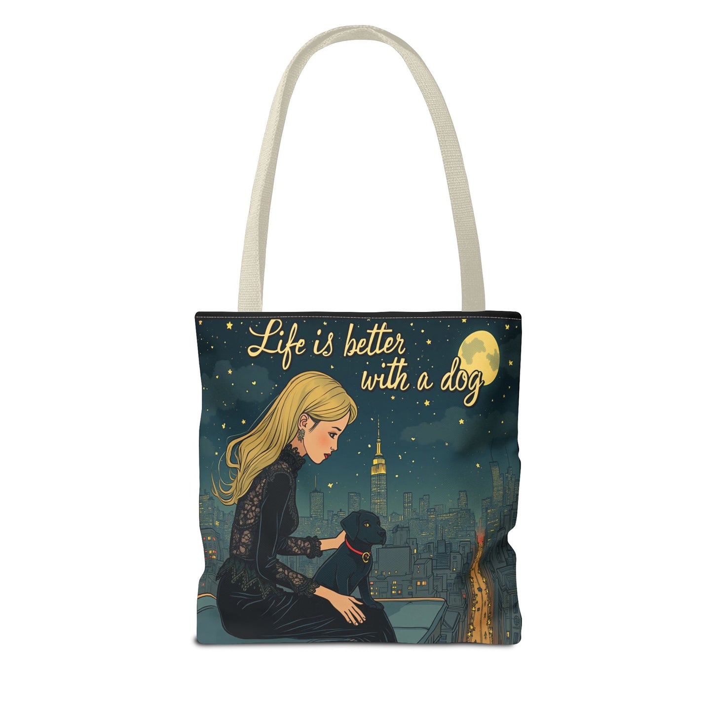 Dog Lover Tote Bag - Life is Better with a Dog 2 - Buy That Thang