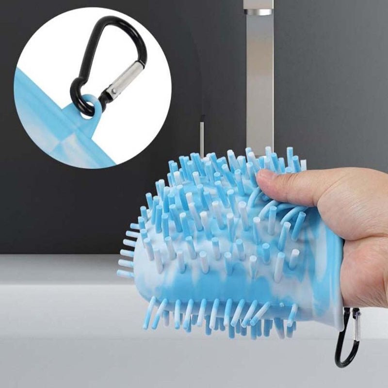 2 In 1 Dog Paw Cleaner Cup Soft Pet Dog Foot Cleaning Washer Brush Cup Portable Pet Foot Washer Paw Clean Brush Foot Cleaning Bucket Pet Products - Buy That Thang