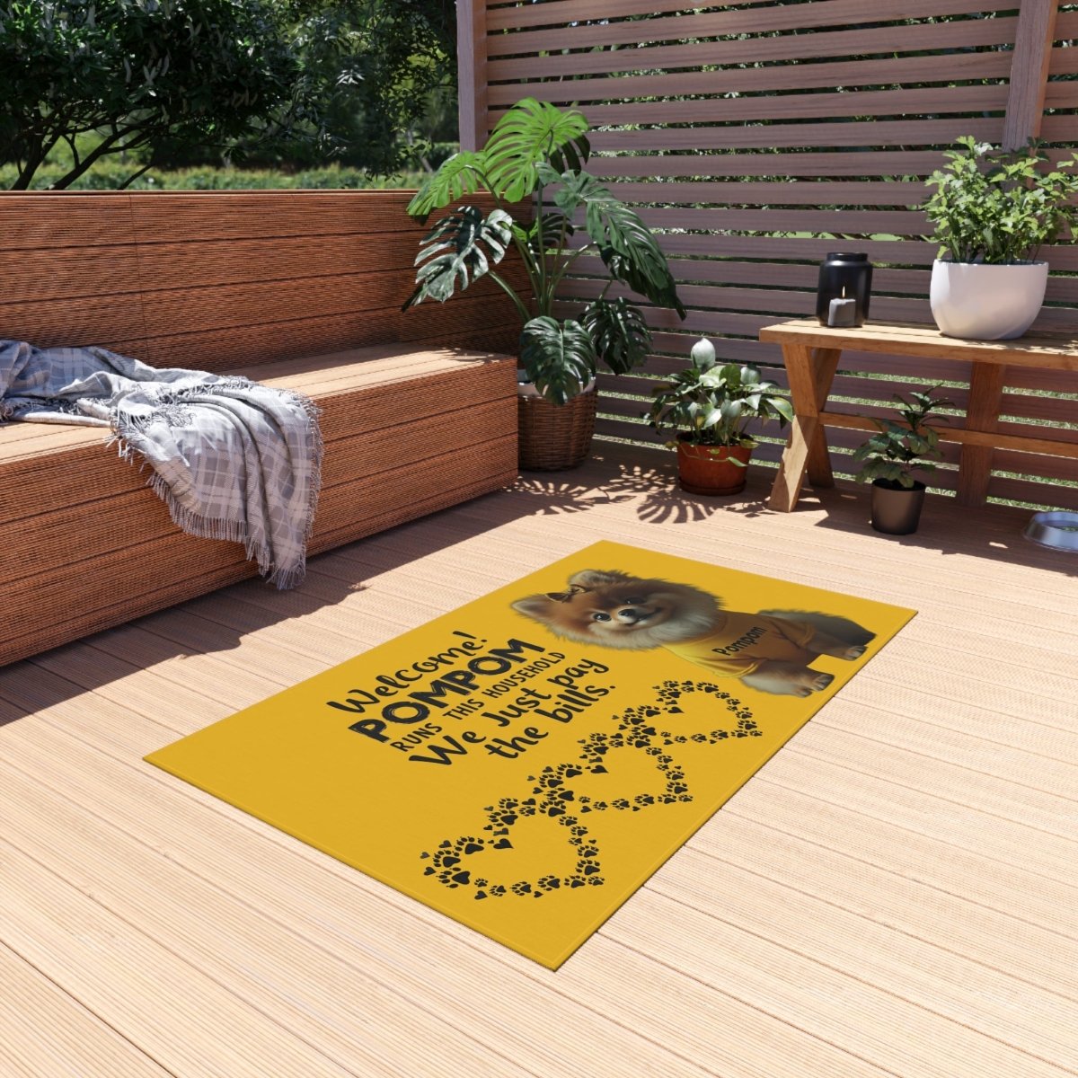 Outdoor Rug - Welcome Mat About the Dog - Buy That Thang