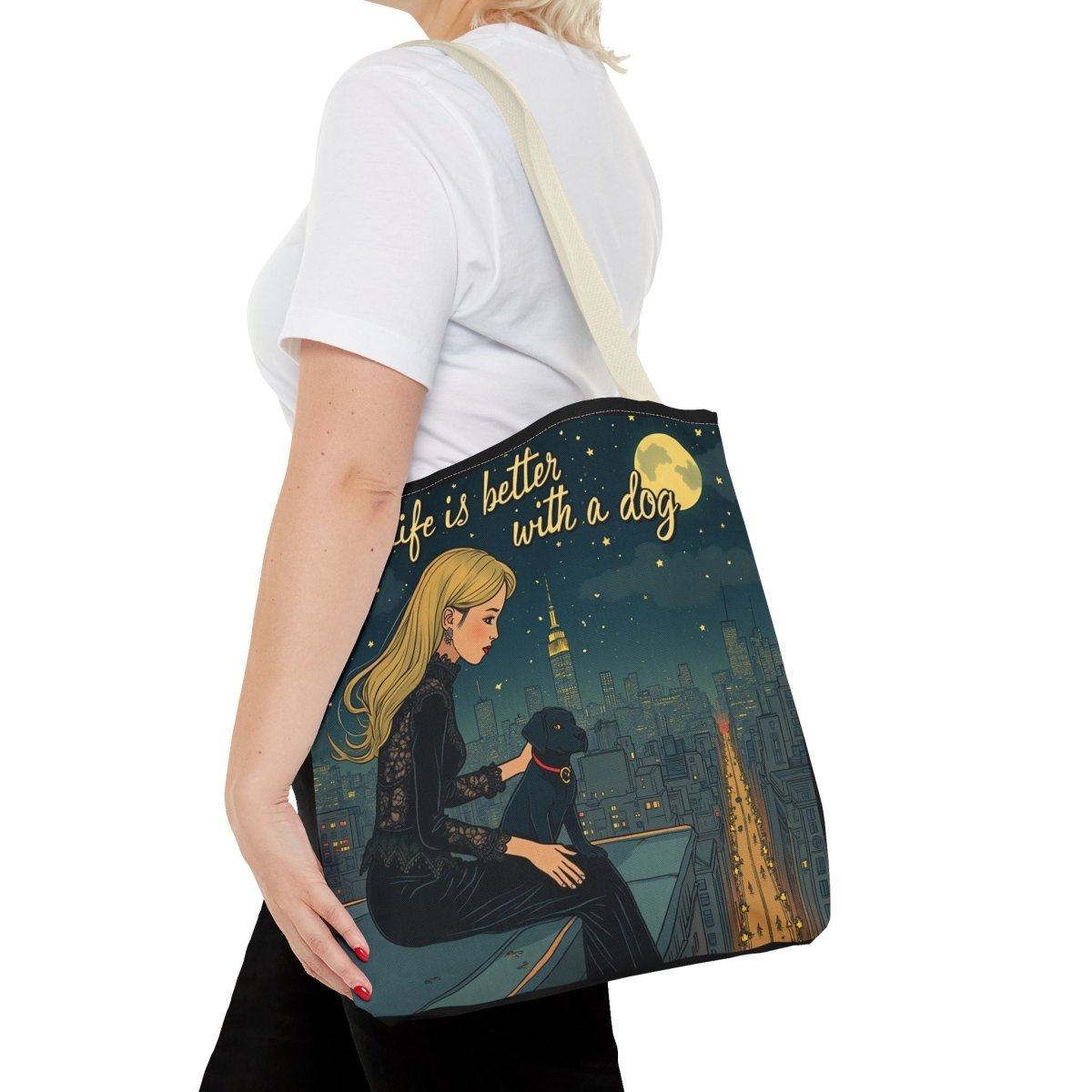 Dog Lover Tote Bag - Life is Better with a Dog 2 - Buy That Thang