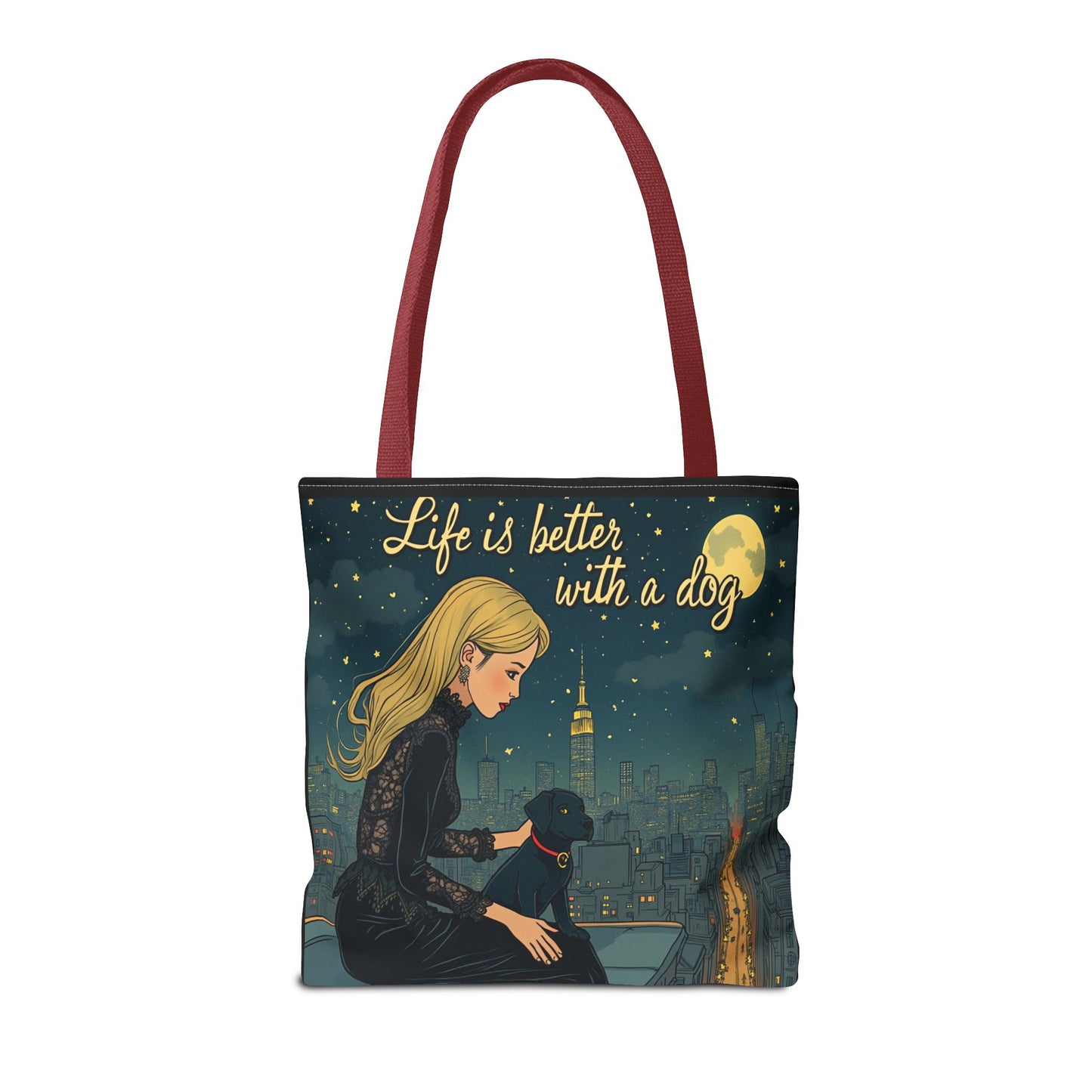 Dog Lover Tote Bag - Life is Better with a Dog 2 - Buy That Thang