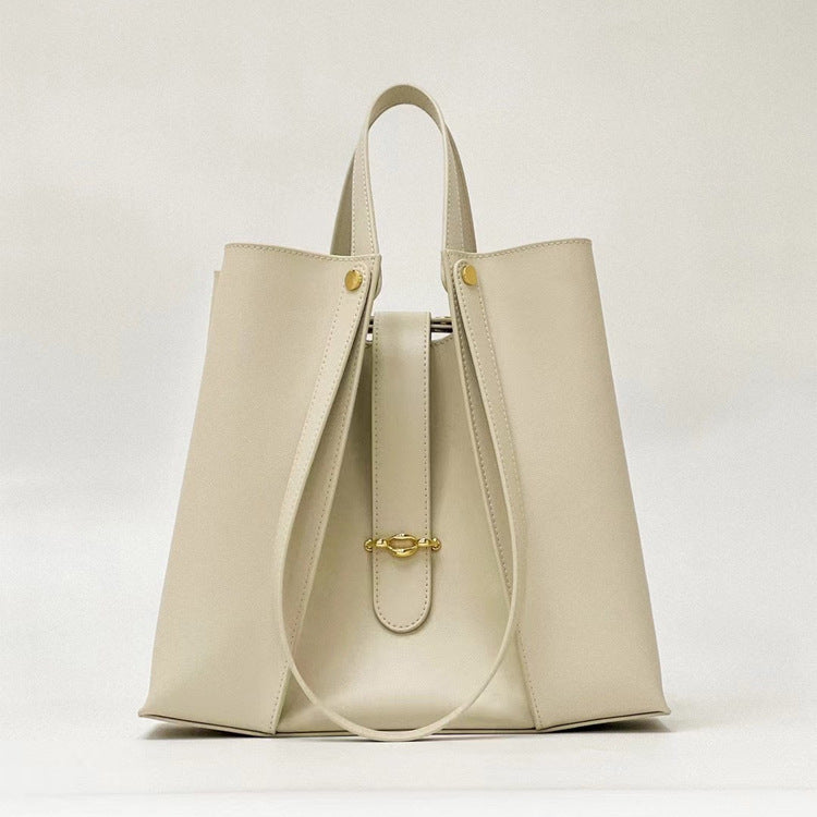 Genuine Leather Large Capacity Split High-grade Handbag For Women