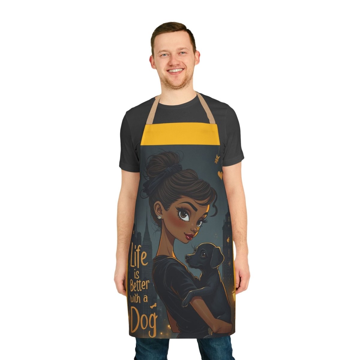 Apron, Dog Lover Life is Better with a Dog - Buy That Thang