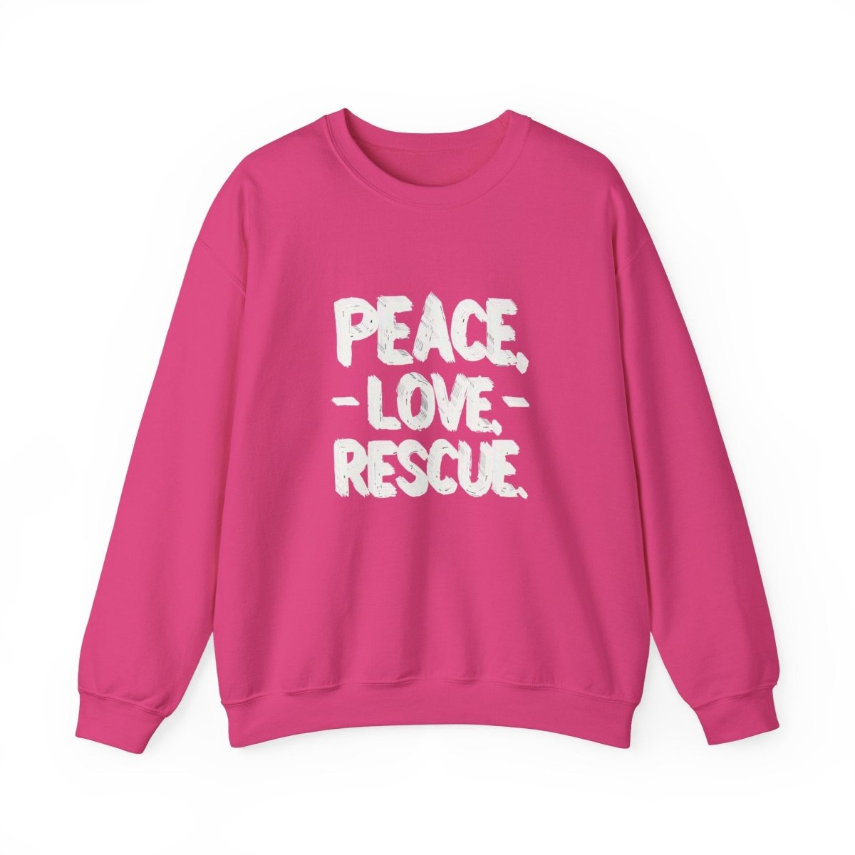 Sweatshirt Peace Love Rescue - Buy That Thang