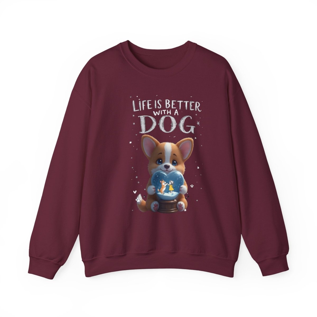 Crewneck Sweatshirt - Corgi Lovers Life is Better With a Dog - Buy That Thang