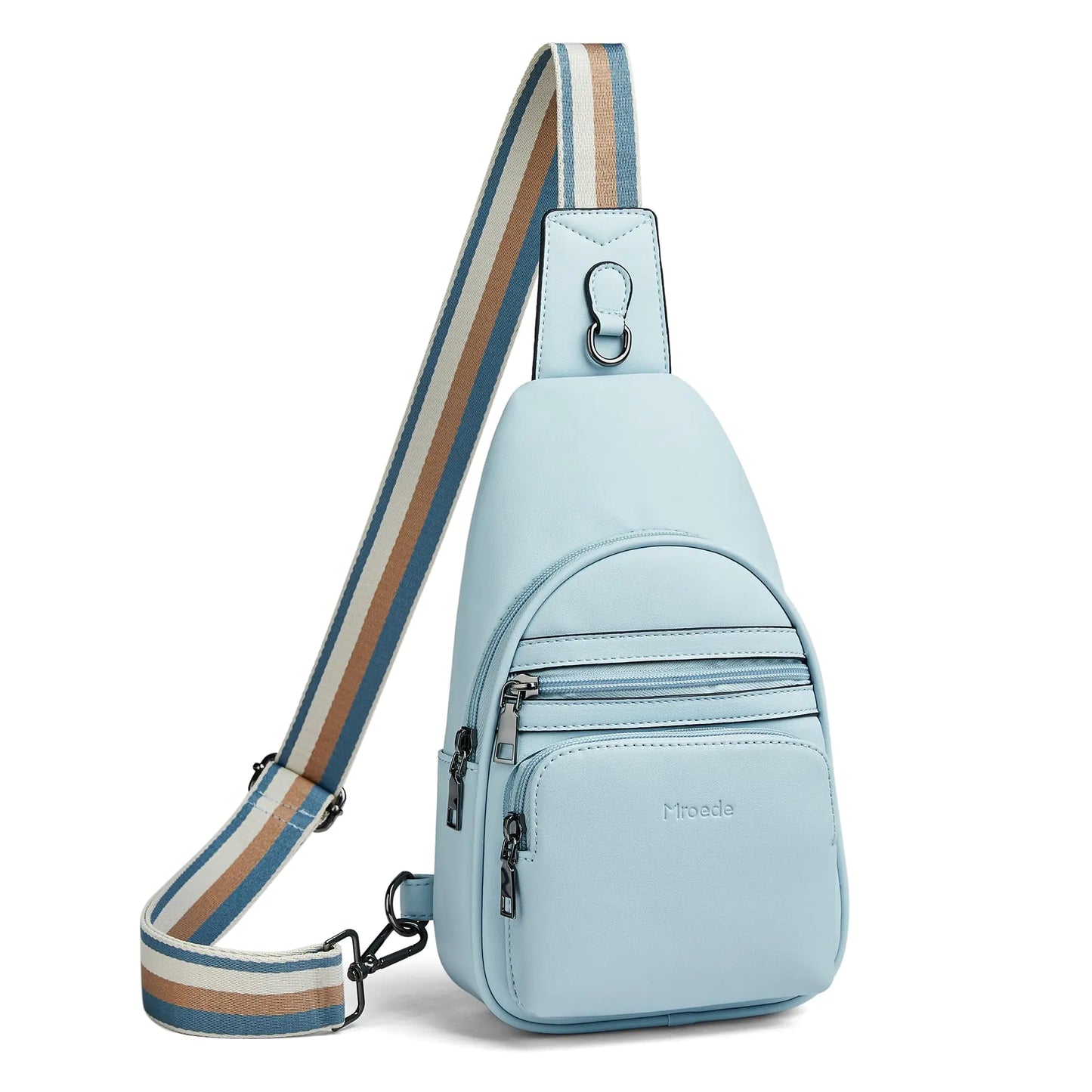 Sling Bag Crossbody Bags for Women Fanny Packs for Women Chest Bag for Work Shopping 7 - 1 Blue Dual Zippered Front Pockets - Buy That Thang