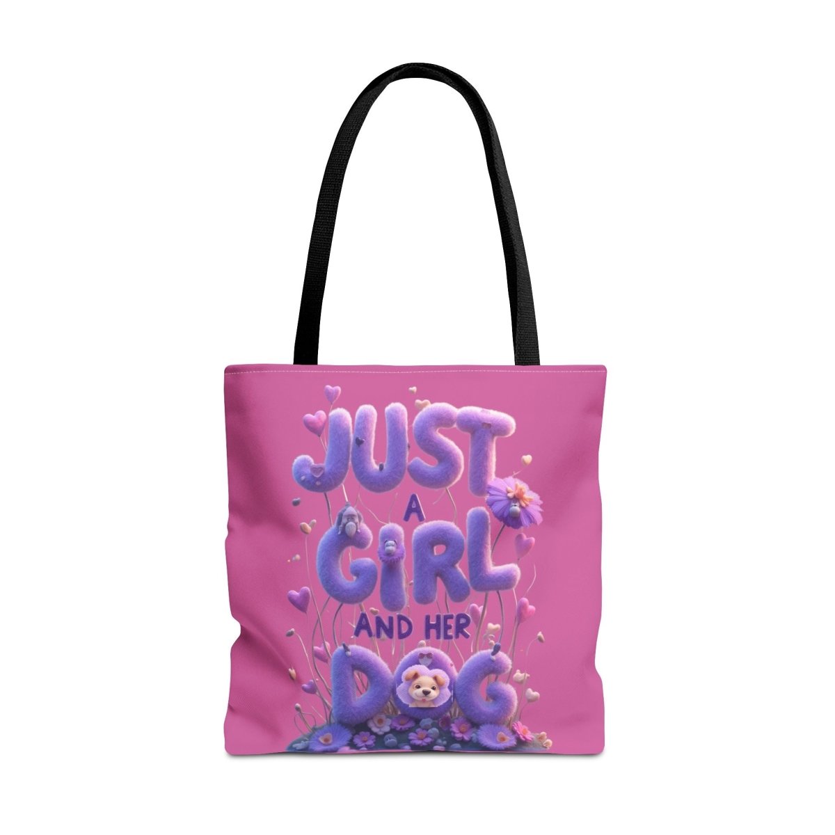 Dog Lover Tote Bag - Just a Girl and Her Dog Design - Buy That Thang