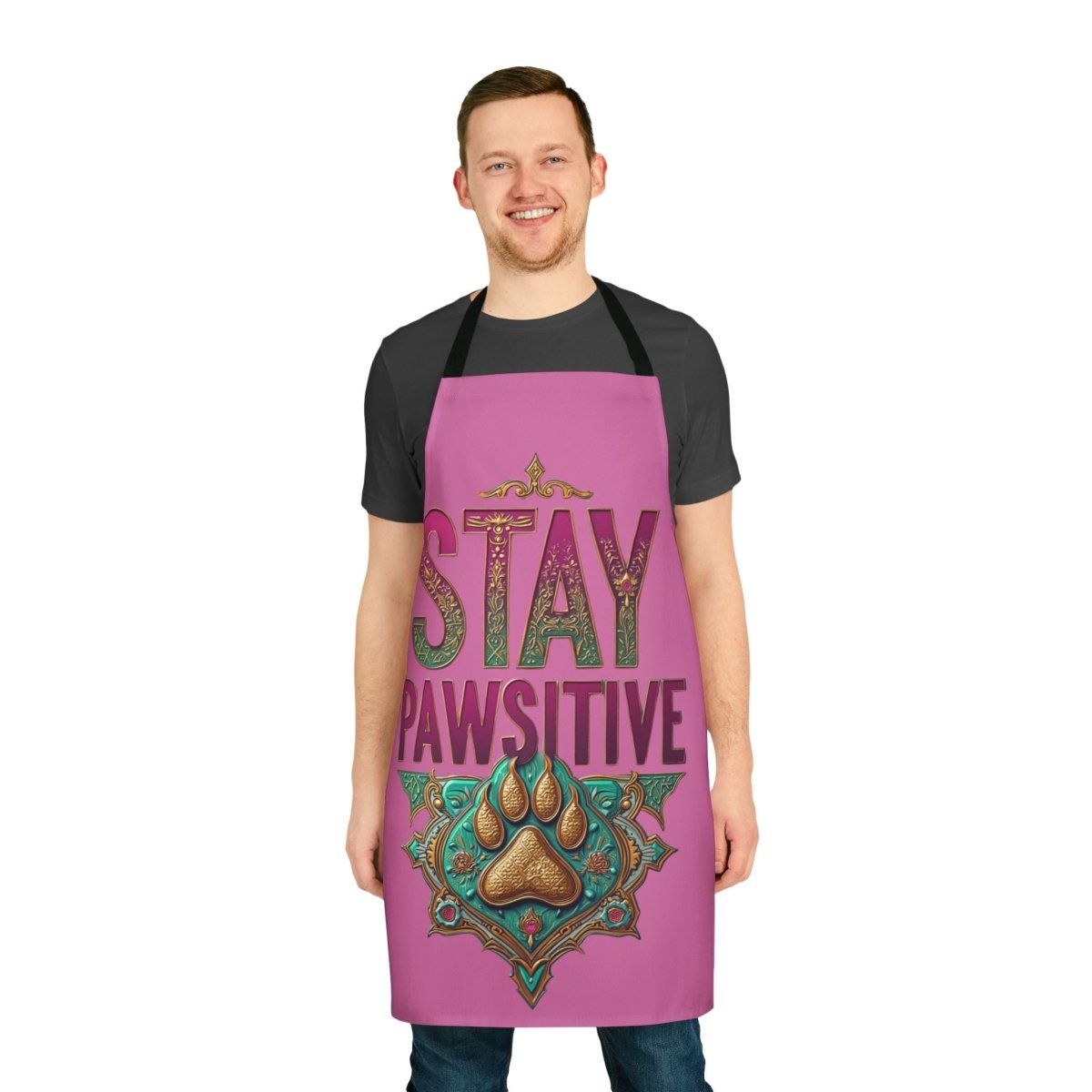 Apron, Stay Pawsitive, 5 - Color Straps - Buy That Thang