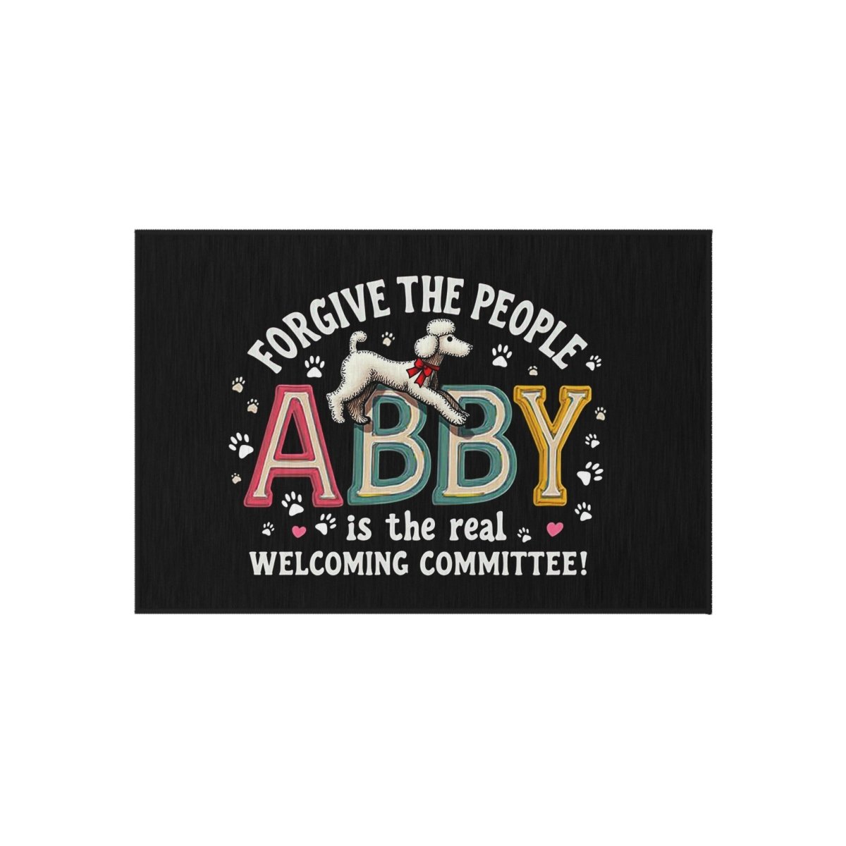 Outdoor Rug - Welcome Mat About the Dog - Buy That Thang