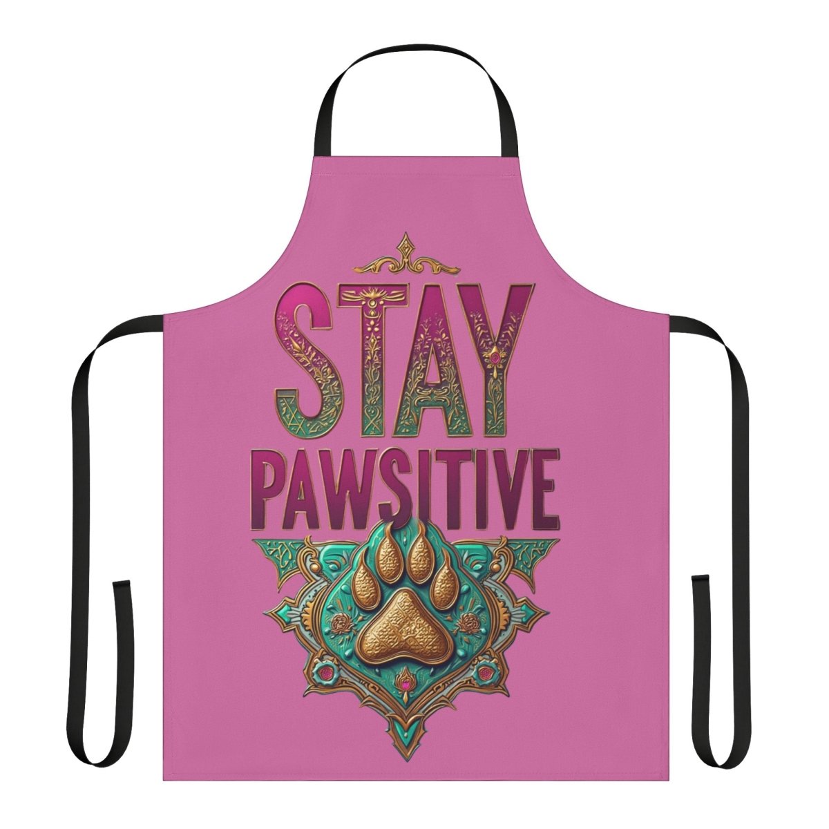 Apron, Stay Pawsitive, 5 - Color Straps - Buy That Thang