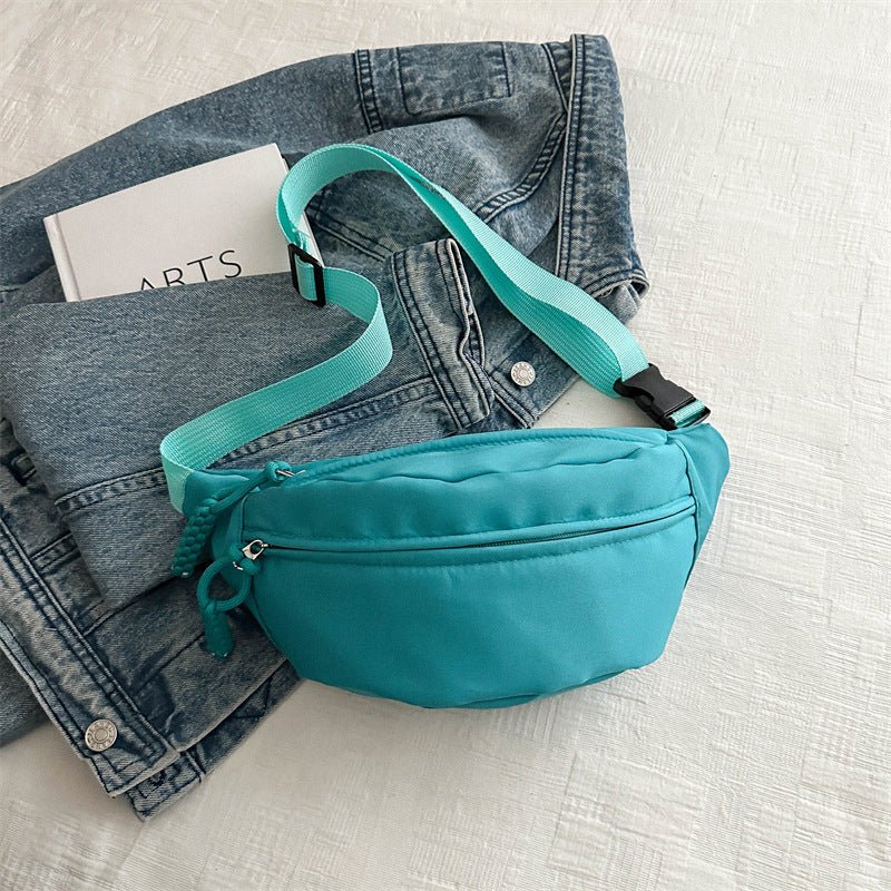 Crossbody bag women's casual bag canvas bag waist bag trendy sports chest bag - Buy That Thang