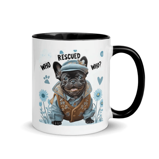 White Ceramic Mug with Color Inside - Buy That Thang