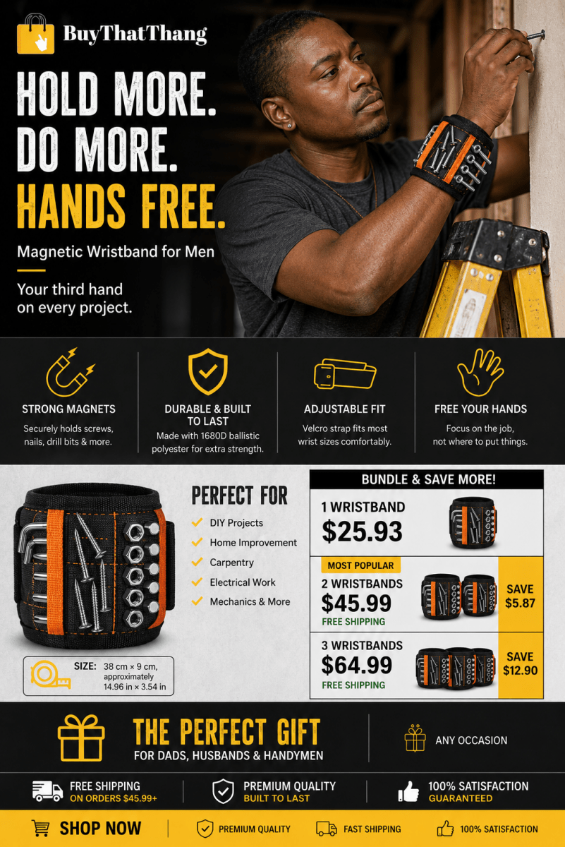 Magnetic Wristband Tool Holder - Buy That Thang