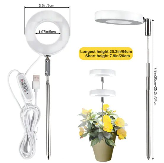 Timing Dimming Succulent Bonsai Plant Grow Light - Buy That Thang
