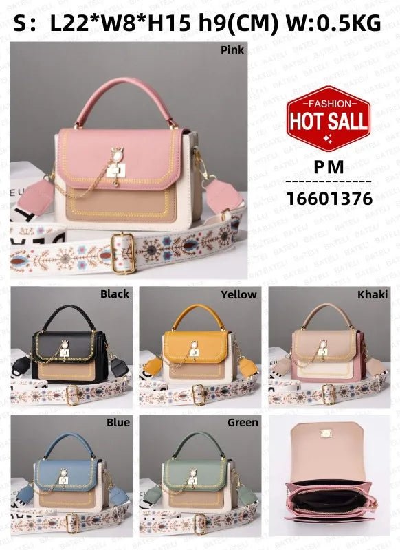 2023 New Color - blocking Women's Bag, Fashionable Women's Bag, Simple Style Handbag - Buy That Thang