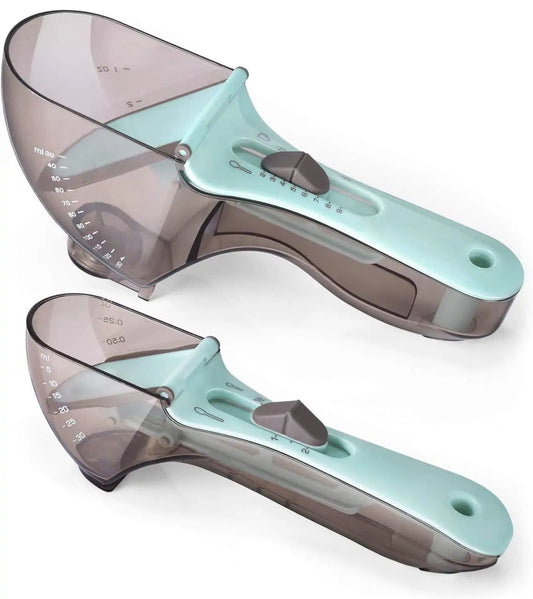Adjustable Measuring Spoons with Magnetic Snaps - Set of 2 - Buy That Thang