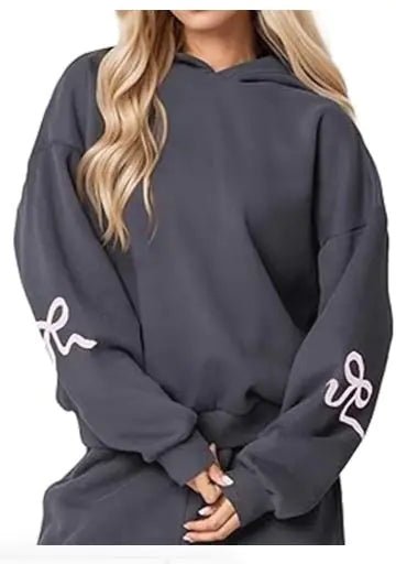 Bow Printed Sweater - Buy That Thang