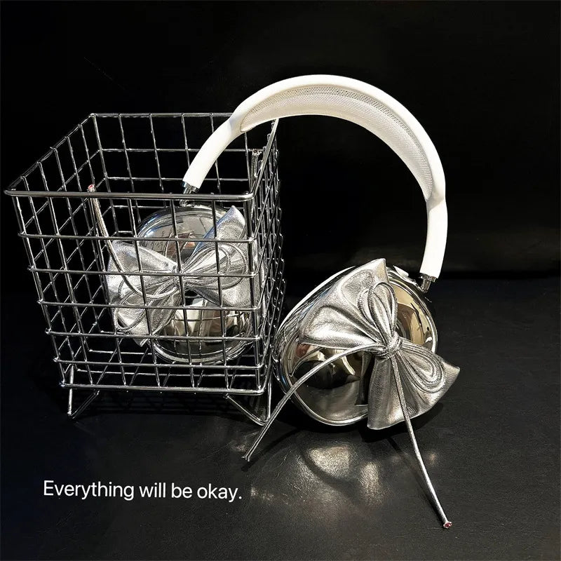 Electroplated Three - dimensional Bow Headphone Case - Buy That Thang