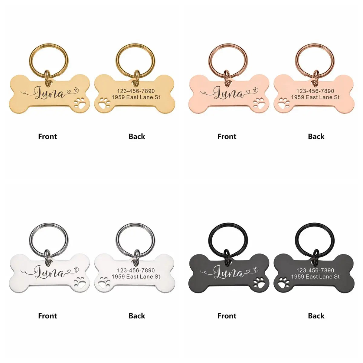 1pc Creative Custom Text The name of the love wavy line Personalized