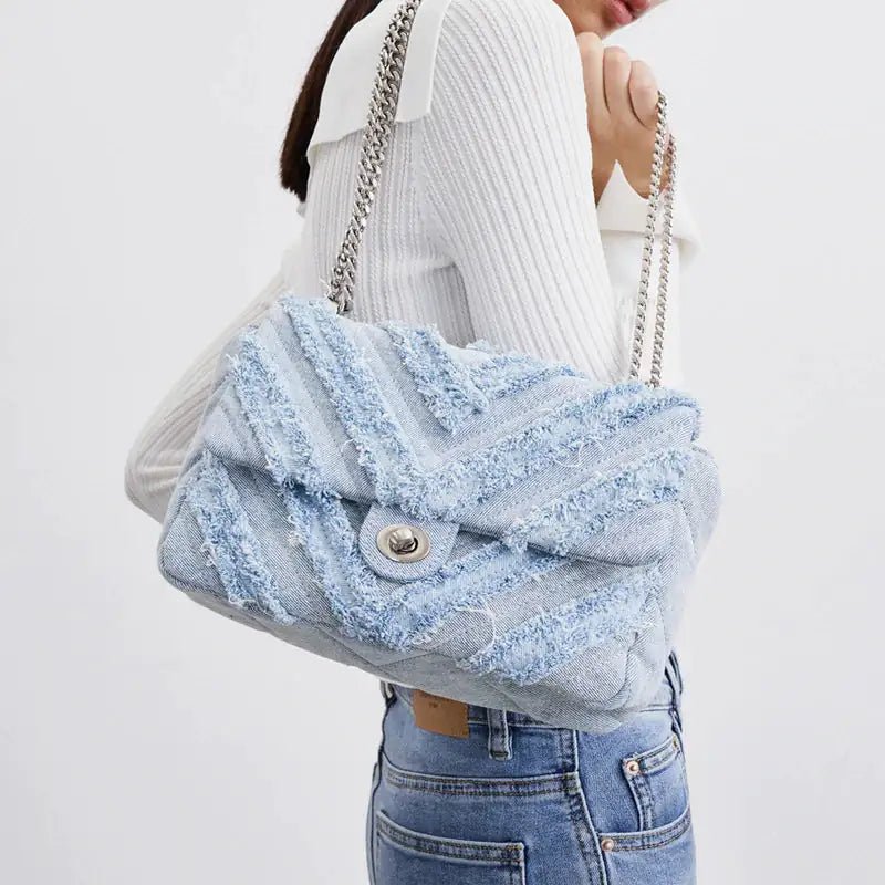 Denim Chain Bag - Buy That Thang