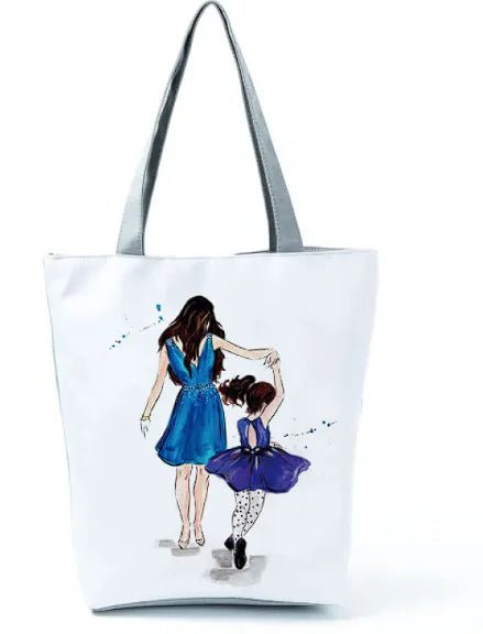Cute Cartoon Super Mama Print Bag Travel Shoulder - Buy That Thang