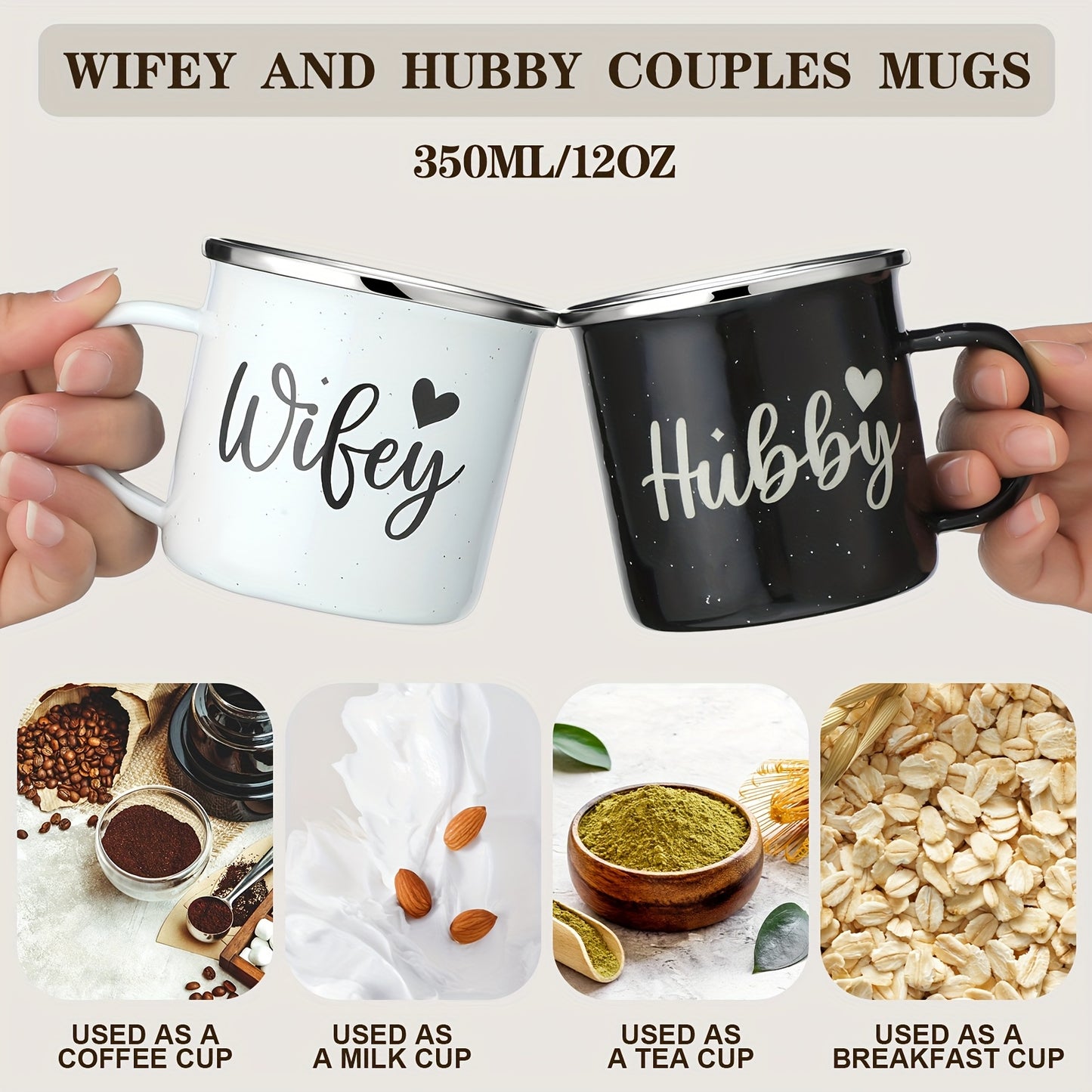 4 Pack Hubby and Wifey Gifts Wifey and Hubby Enamel Couples Coffee Mugs Couples Socks for Bride EngaSynthetic Gemstoneent Groom Wedding Gifts Party Packs