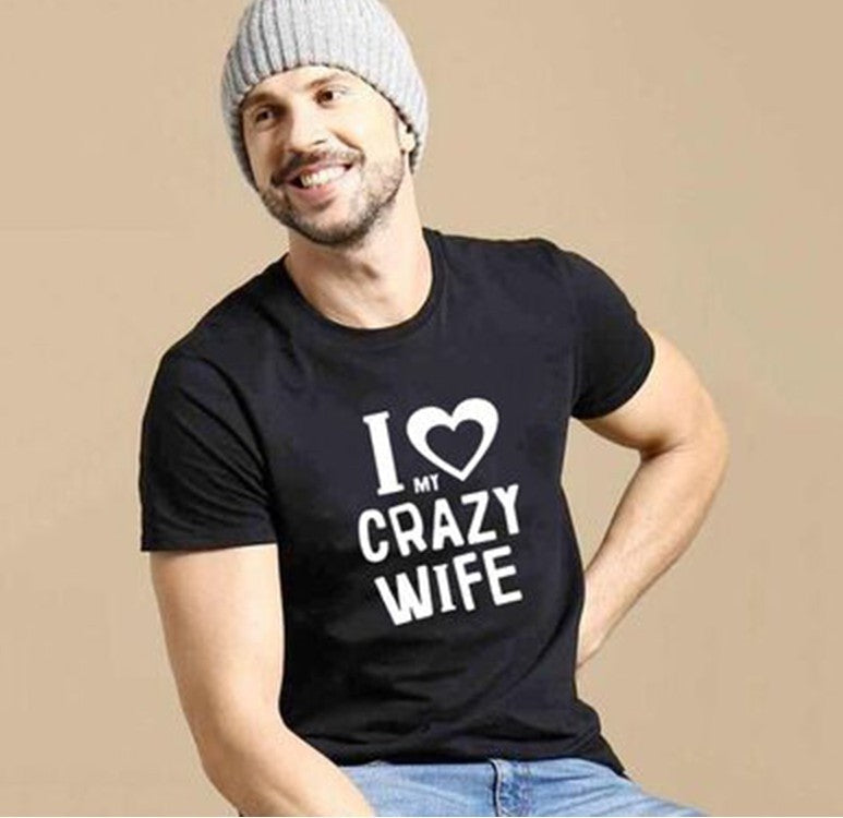 T-shirts For Men And Women, I love Crazy Wife or Husband