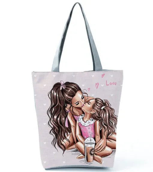 Cute Cartoon Super Mama Print Bag Travel Shoulder - Buy That Thang