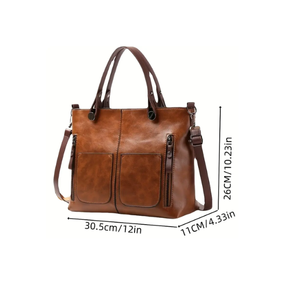 Women's Retro Tote Bag Simple Crossbody Bag